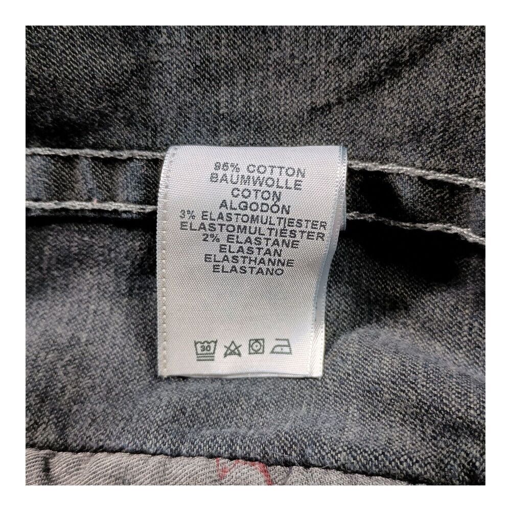 True Religion Trucker Denim Jeans Jacket Blue Men's Large - Picture 8 of 8